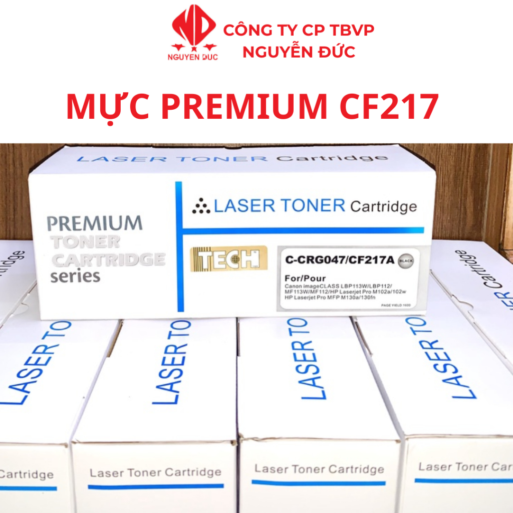 Hộp mực CF217A cho máy in HP M102w/M102a/M130fn/MFP M130fw/MFP M130a/MFP M130w/M132 series,Canon 113