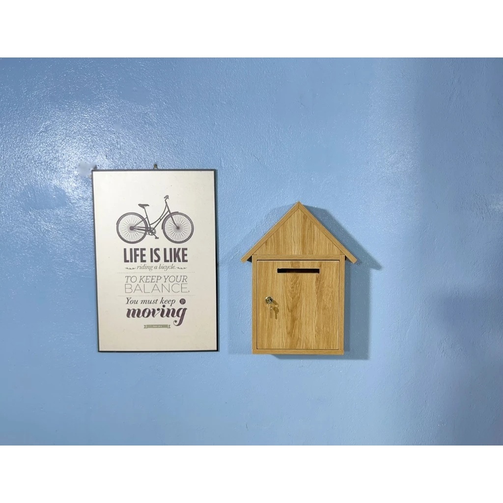 Hộp thư góp ý, hòm thư góp ý bằng gỗ treo tường SP6805 - Hòm thư gỗ MDF phủ melamine cao cấp