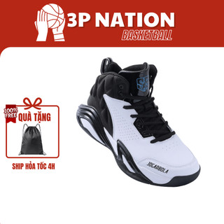 Giày bóng rổ cổ cao nam Attack Ace Stepback x Jogarbola chơi indoor/outdoor, giày thể thao nam