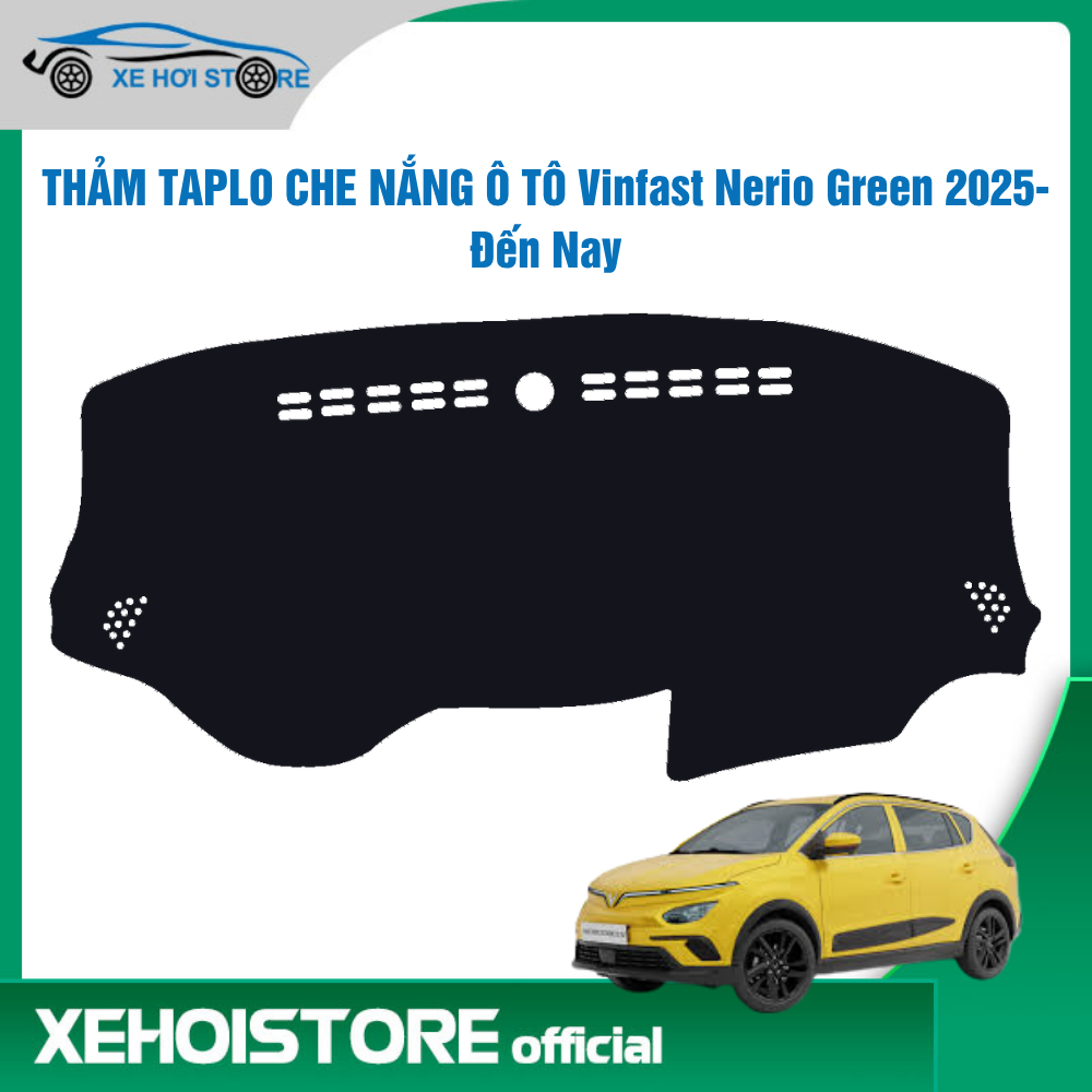 Thảm Taplo che nắng ô tô Vinfast Nerio Green 2025-Đến Nay chất liệu Nhung dày