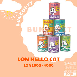 Pate Hello Cat Premium Tăng Cường Lợi Khuẩn Và Taurine Cho Mèo Lon 400gr