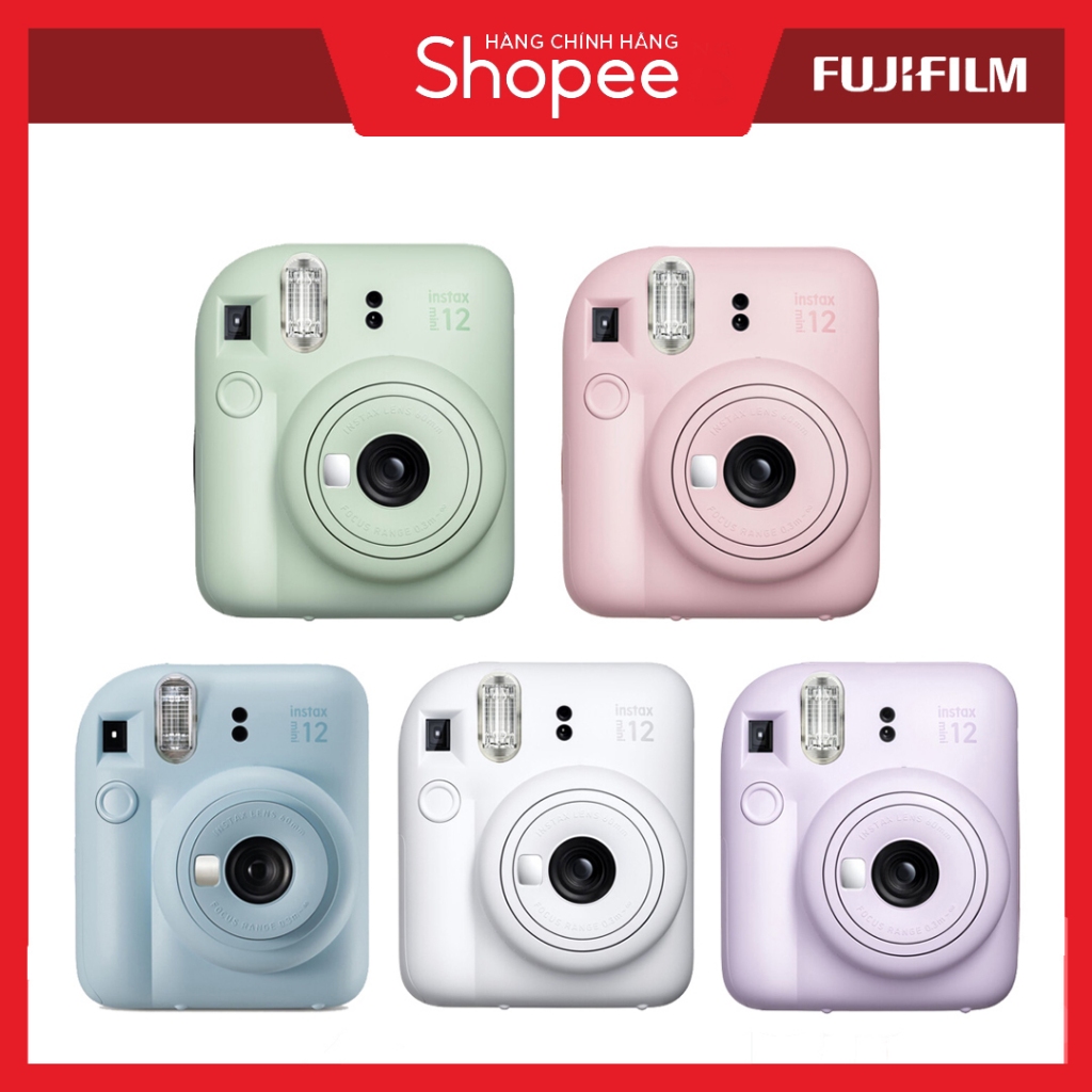 Máy Ảnh Chụp Lấy Ngay Fujifilm instax MINI 12 - Chính Hãng Fujifilm - Bảo Hành 12 Tháng l INSTAX MIN