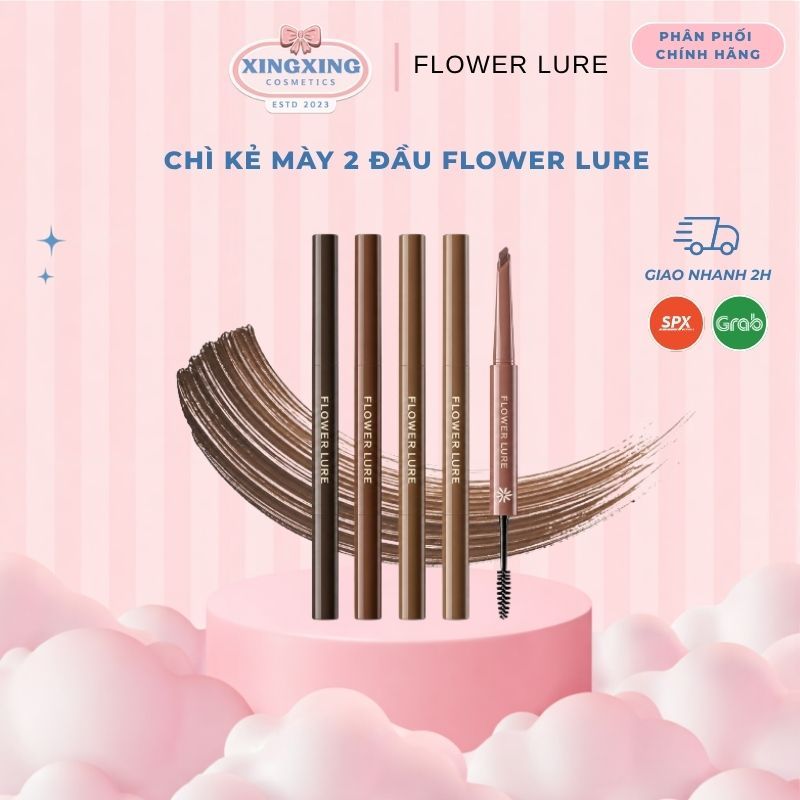[HỎA TỐC]Flower Lure Bút chì kẻ mày Flower Lure Chì kẻ mày mascara nhuộm mày đa năng chống nước, lâu