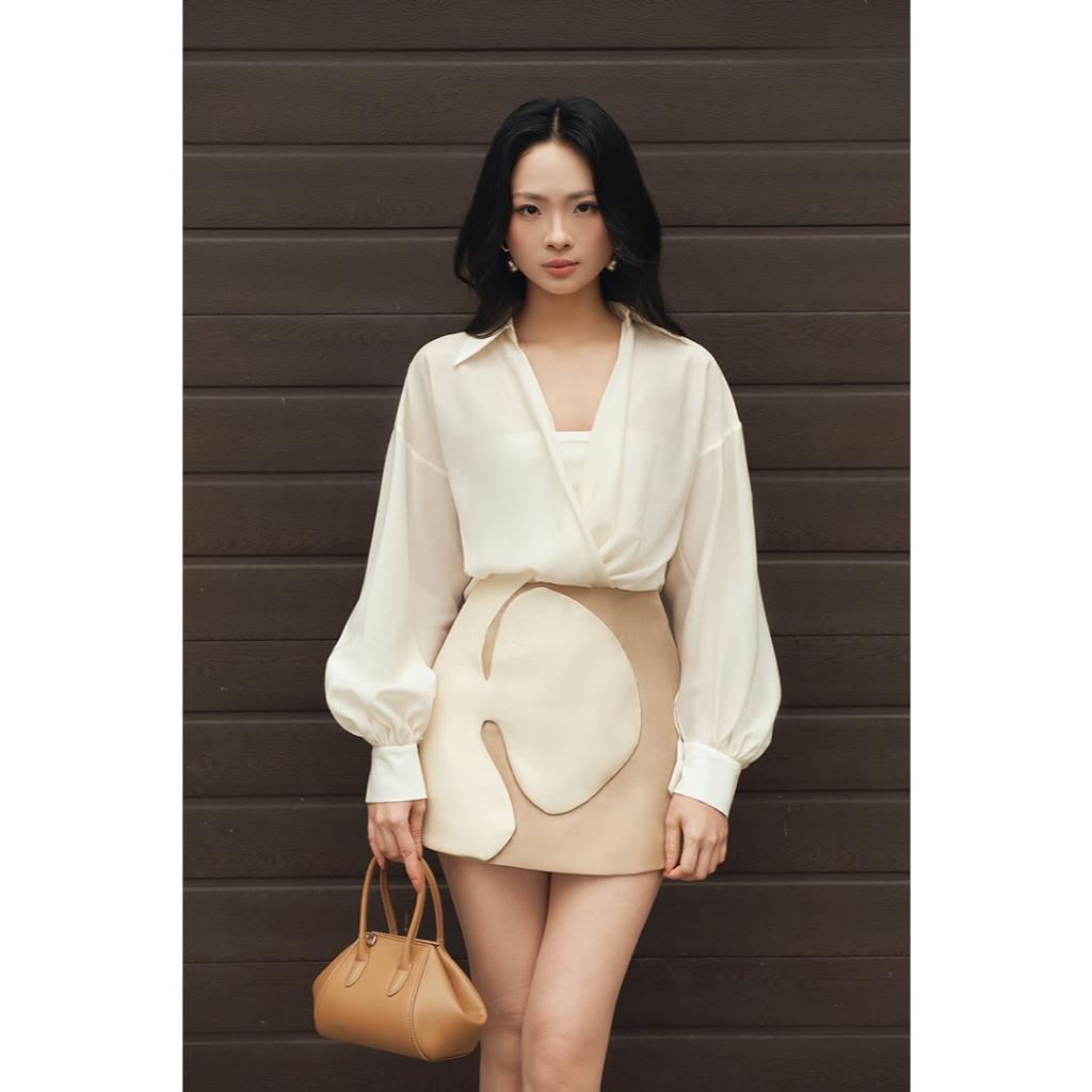 DRAPED TWIST SHIRT - BST Spring Summer 26 By December Chris