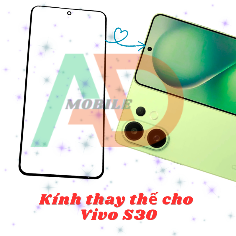 AD mặt kính Vivo S30, kính dùng ép cho Vivo S30