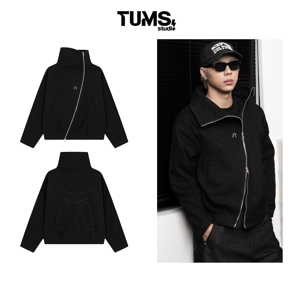 ÁO KHOÁC | TUMS CROSS JACKET DÂY KÉO CHÉO 2 ĐẦU VẢI CANVAS
