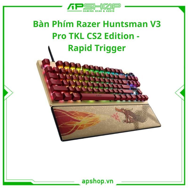 Bàn Phím Razer Huntsman V3 Pro TKL CS2 Edition - Rapid Trigger | Chính hãng.
