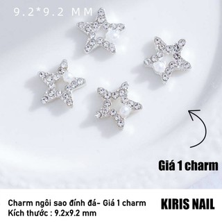 Charm ngôi sao đính đá đính móng (giá 1 charm) - GR5