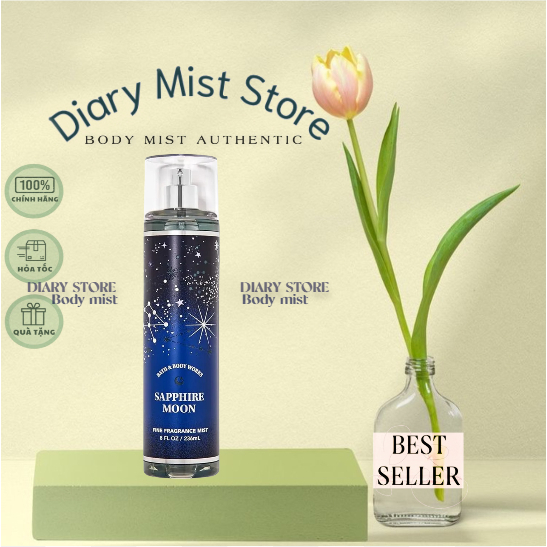 𝐃𝐢𝐚𝐫𝐲𝐦𝐢𝐬𝐭.𝐬𝐭𝐨𝐫𝐞 Xịt Thơm Toàn Thân Bath & Body Works - SAPPHIRE MOON