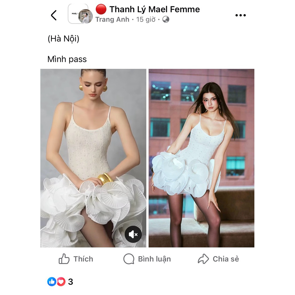 Pass váy may cover hãng mael.femme đuôi cá tháo rời được phần đuôi size 50kg