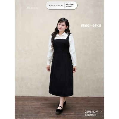 Đầm hai dây dáng dài túi chéo BIGSIZE (55kg đến 95kg) – 	26HD015 - [BU Bigsize Young]