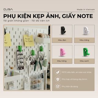 Kẹp Nhựa Kẹp Ảnh Photobooth, Giấy Note, Phần Chốt Linh Hoạt Để Giữ Chặt, Dùng Trang Trí Treo Ảnh Decor Phòng, Phụ Kiện