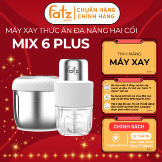 Máy xay thức ăn đa năng hai cối Fatzbaby Mix 6 Plus FB5023JJ, 2 cối riêng biệt, 2 cấp độ xay