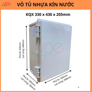 Vỏ tủ điện nhựa ngoài trời KYE - Tủ điện kín nước 330x430x205mm cho gia đình và ngoài trời