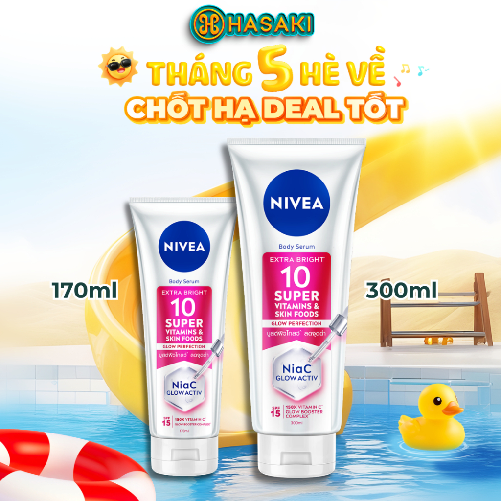 [DAILY] Serum Dưỡng Thể Nivea Sáng Da Mờ Thâm Nám Extra Bright 10 Super Vitamins Hasaki | BigBuy360 - bigbuy360.vn