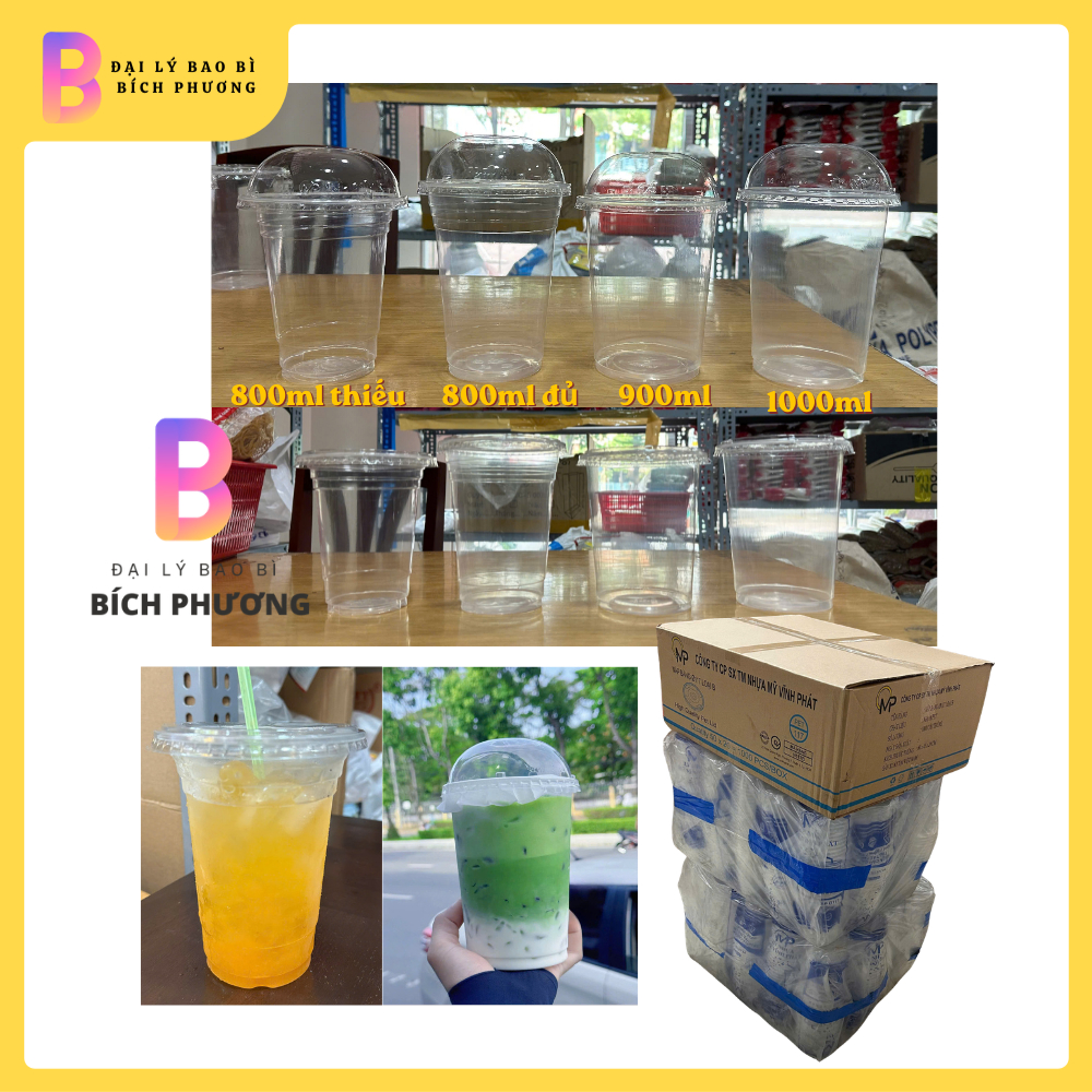 SỈ 1000 Ly khổng lồ 800ml thiếu, 800ml đủ, 900ml, 1000ml ( nắp cầu, nắp bằng)