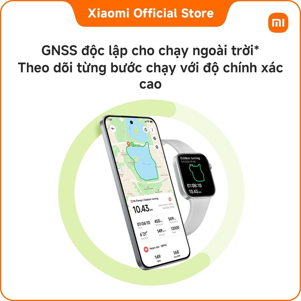 Đồng hồ thông minh Redmi Watch 6 | Màn AMOLED 2.07" | Đàm thoại qua bluetooth | Pin lớn 550 mA | BigBuy360 - bigbuy360.vn