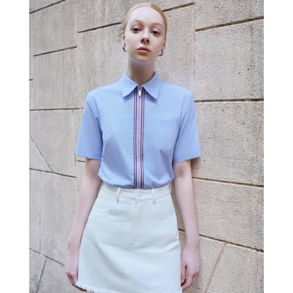 [DEZUS] Chân Váy Jean Trắng Nữ Basic Trẻ Trung - RAKY SKIRT - Y2SWH2408036