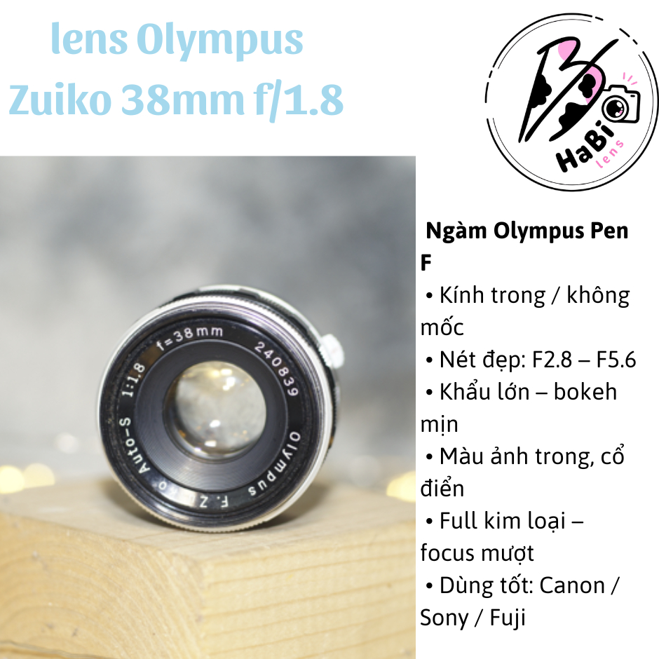 Lens máy ảnh MF kính đẹp không lỗi mốc phù hợp cho các dòng máy film, Canon, Fujifilm, Sony-Lens zoo