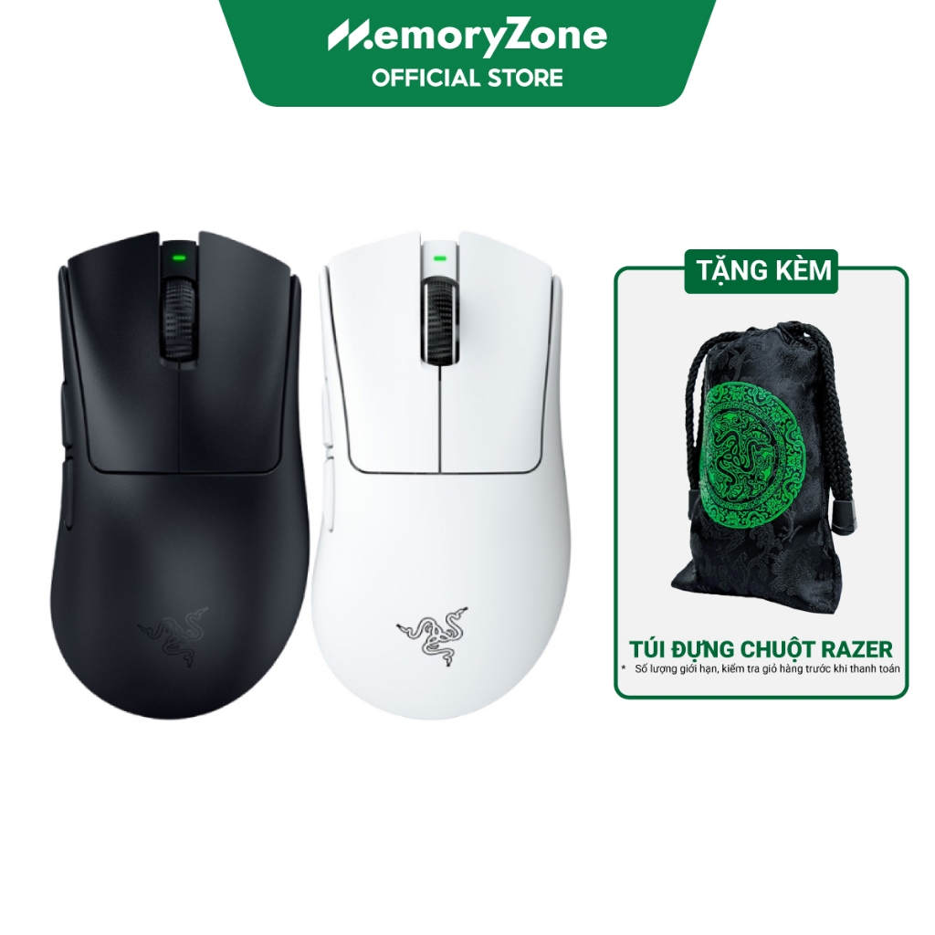 Chuột Gaming Razer DeathAdder V4 Pro - Siêu Nhẹ 56G, Focus Pro 45K Gen-2,Switch Gen-4, Pin Trâu Lên Đến 150H
