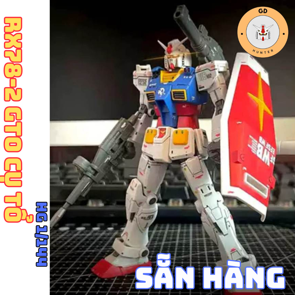 [SẴN HÀNG] Mô hình lắp ráp HG 1/144 RX78-2 GTO cụ tổ- tặng base - MiNO Shop