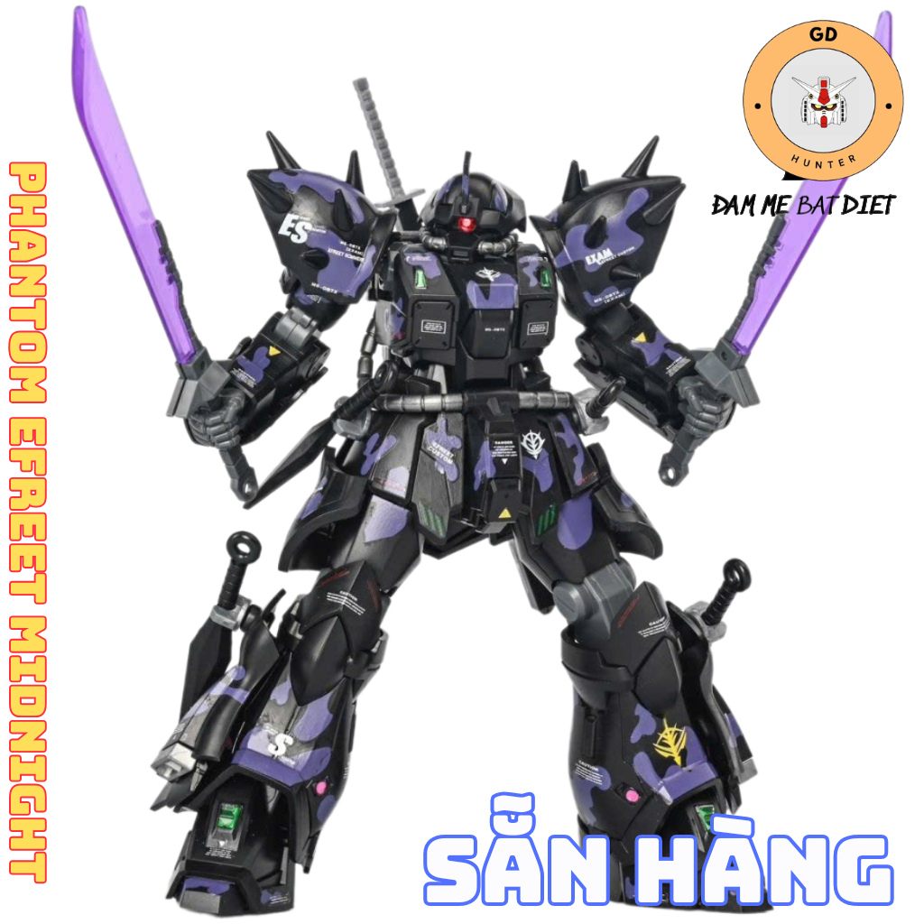 [SẴN HÀNG] Mô Hình Lắp Ráp XYS HG 1/144 Phantom Efreet Midnight Color BL 808-1 (Tặng Decan)
