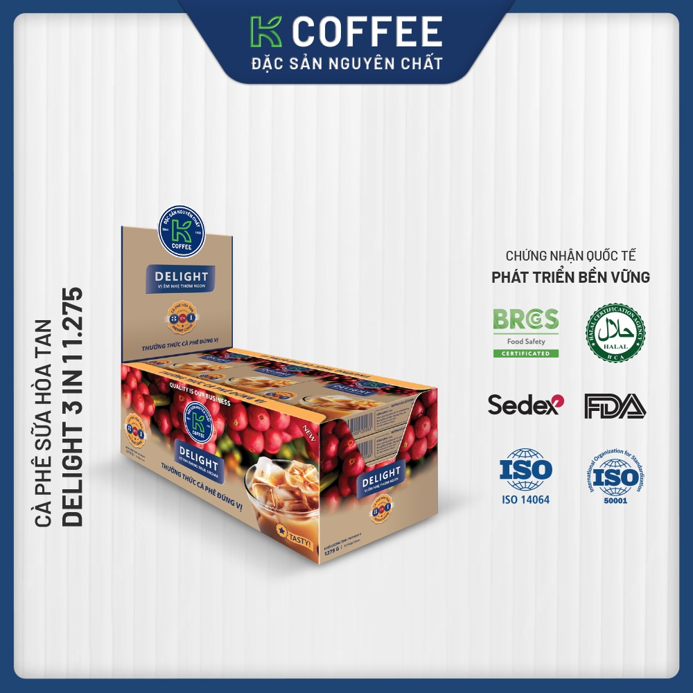 Cà phê sữa hòa tan K Coffee Delight 3in1 1275g