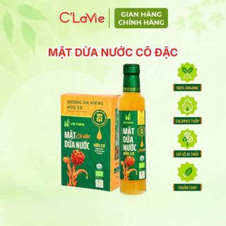 Mật Dừa Nước Cô Đặc Hữu Cơ VIETNIPA 375g Nấu Ăn Sữa Hạt Bổ Sung Dưỡng Chất Ngọt Thanh