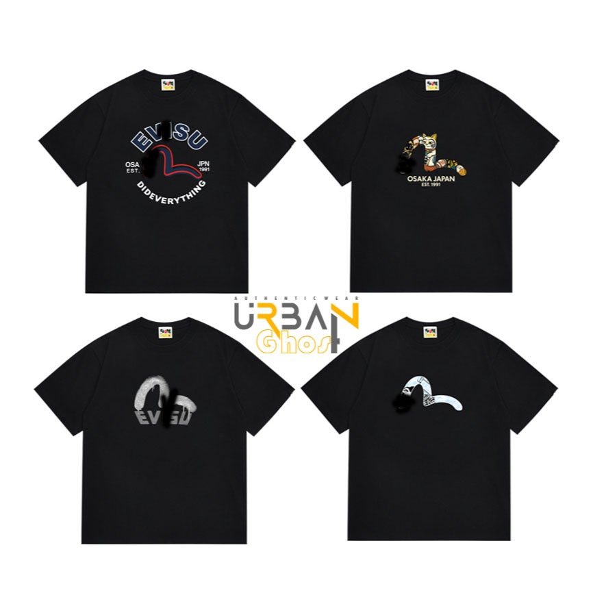 [Mới] Áo Phông Evisu Hình In Basic, Áo Thun Nam Nữ Unisex Chất Liệu Cotton Cao Cấp