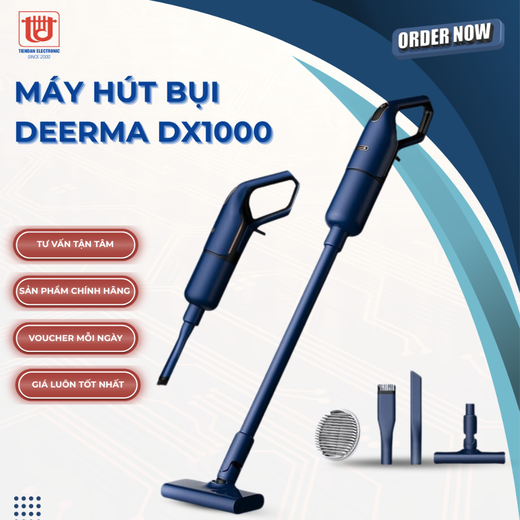 Deerma Máy Hút Bụi Cầm Tay DX1000