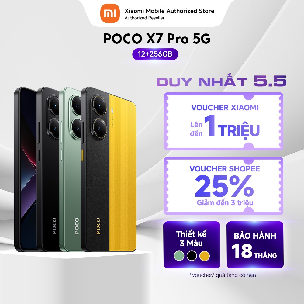 [Livestream] Điện thoại POCO X7 Pro 5G (8+256GB | 12+256GB) | Màn 6.67" 120Hz AMOLED | D8400-Ultra