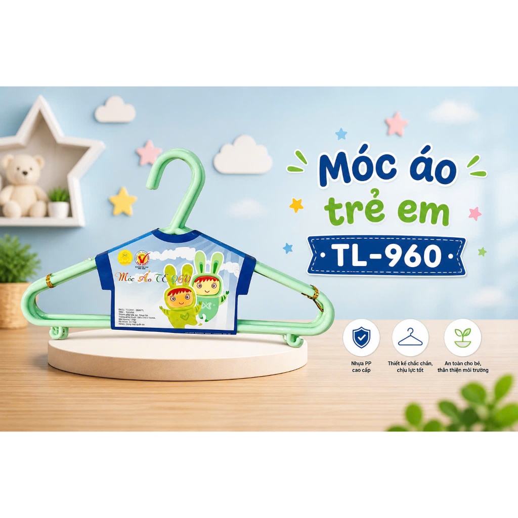 Móc áo trẻ em TỰ LẬP TL960 - 5c