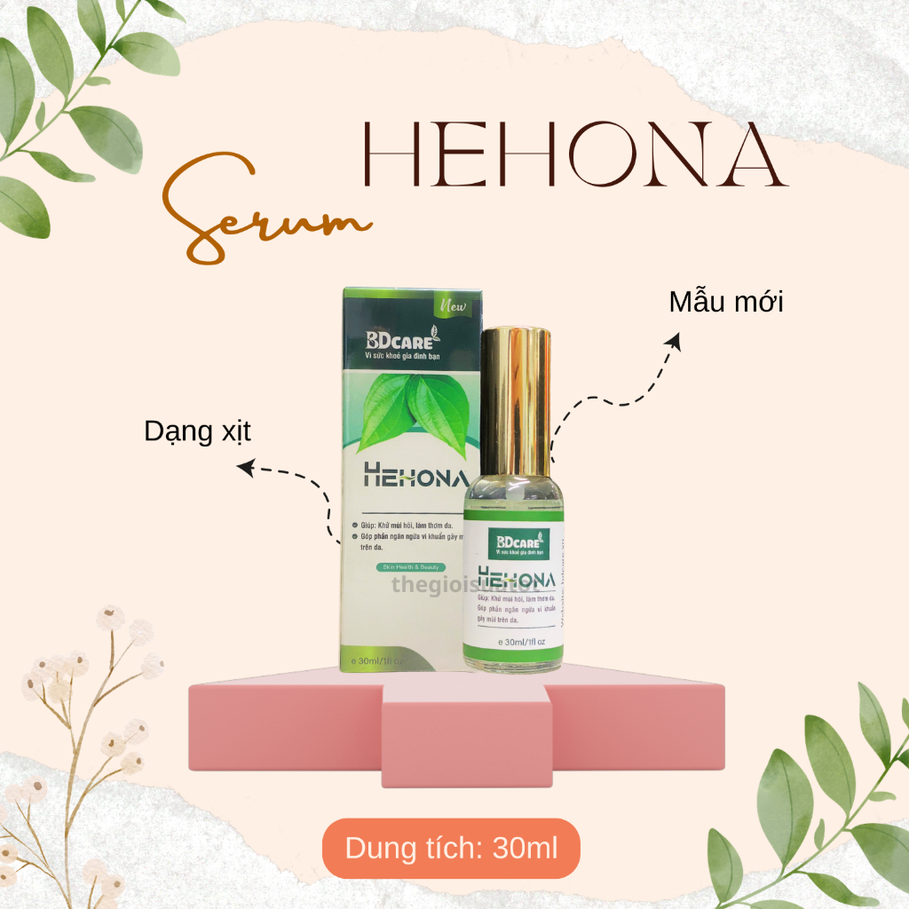 Serum Hehona  BDcare - 30ml - Làm Thơm, Khử Mùi Hôi Nách & Hôi Chân Thegioisuatot