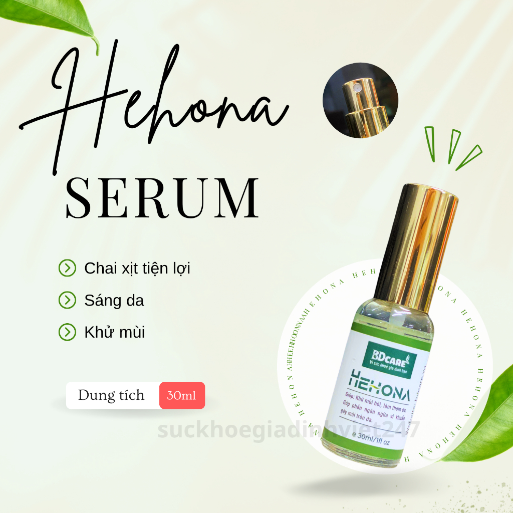 Hehona 30ml - BDcare Serum Khử Mùi Hôi Nách Hôi Chân Suckhoegiadinhviet247