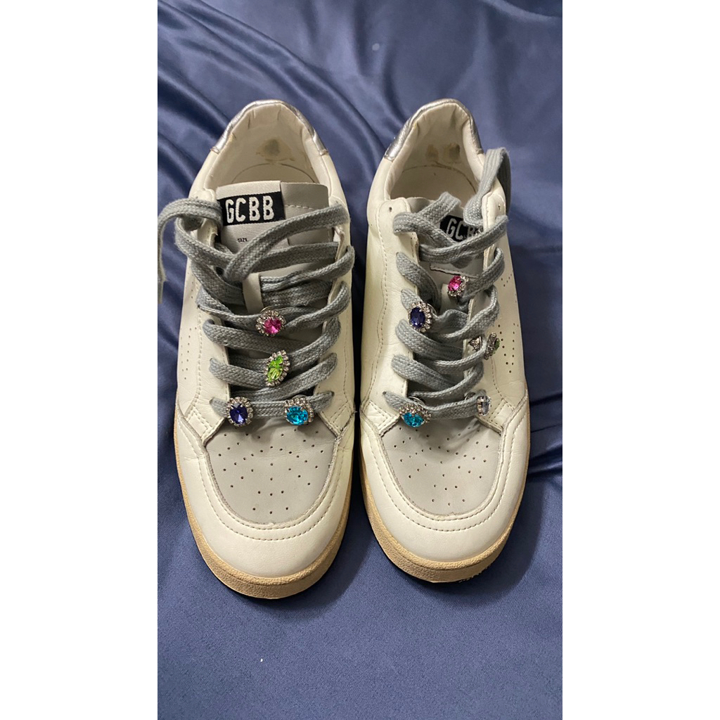 giày sneaker golden goose ggdb trắng size 39 24cm
