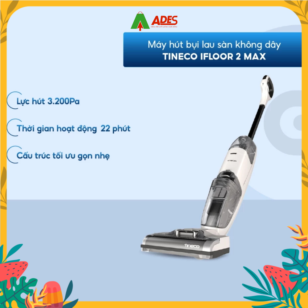 ✔️Máy hút bụi lau sàn Tineco iFloor 2 Max Nhẹ, không dây, dễ dàng di chuyển 2 chế độ hoạt động✔️Chín