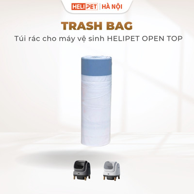 Túi rác dùng cho máy dọn phân mèo tự động HELIPET Open Top - Dung tích 8L