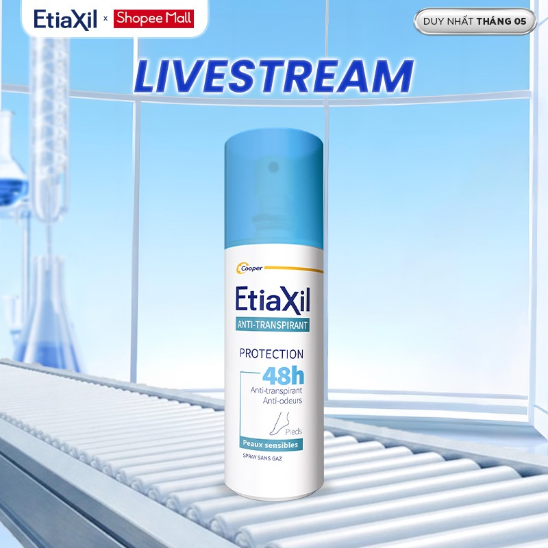 [ETIAXIL] Xịt Khử Mùi Chân Etiaxil Bảo Vệ Kép 100ml