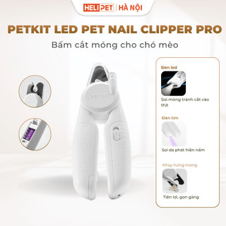 [New 2026] Kéo Bấm Móng, Kìm Bấm Cắt Móng Cho Chó Mèo Petkit cao cấp có đèn soi móng