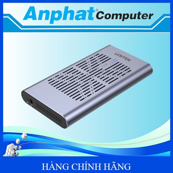 Box Đựng Ổ Cứng SSD SolidForce Type-C -> PCIe/NVMe Gen3x2 M.2 20Gbps Dual Bay UNITEK S1206A – Hàng C