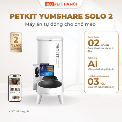 Máy cho chó mèo ăn tự động có Camera Petkit Yumshare Solo Camera 2
