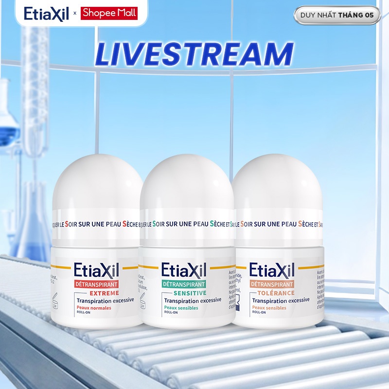 [ETIAXIL x Diệp Lê] Lăn Khử Mùi Và Ngăn Mồ Hôi Chuyên Sâu Etiaxil 15ml