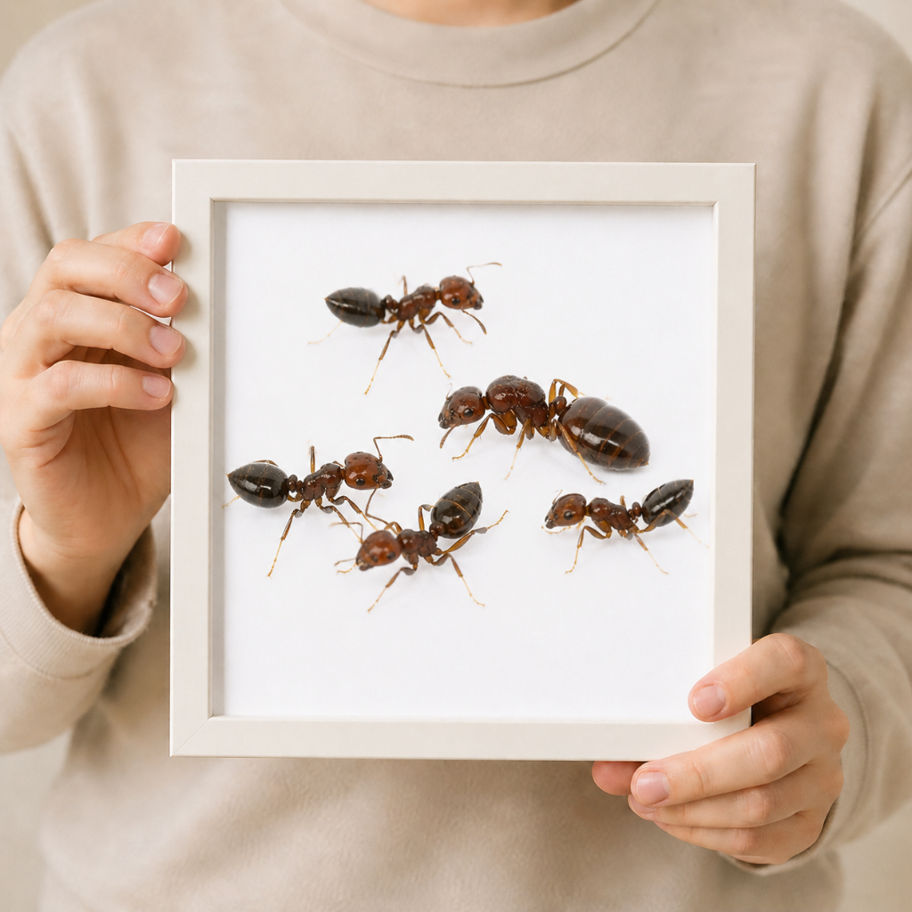 Mô Hình Kiến Cảnh Crematogaster Rogenhoferi 1 Queen + Eggs