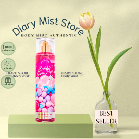 𝐃𝐢𝐚𝐫𝐲𝐦𝐢𝐬𝐭.𝐬𝐭𝐨𝐫𝐞  Xịt Thơm Bath & Body Works - BUBBLE GUM POP