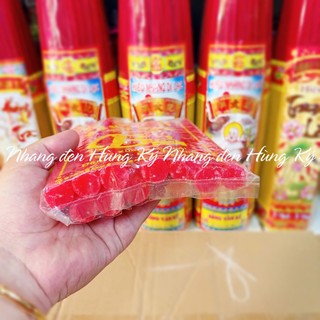 Đèn cầy sáp đỏ 10 cây cao 17.5cm