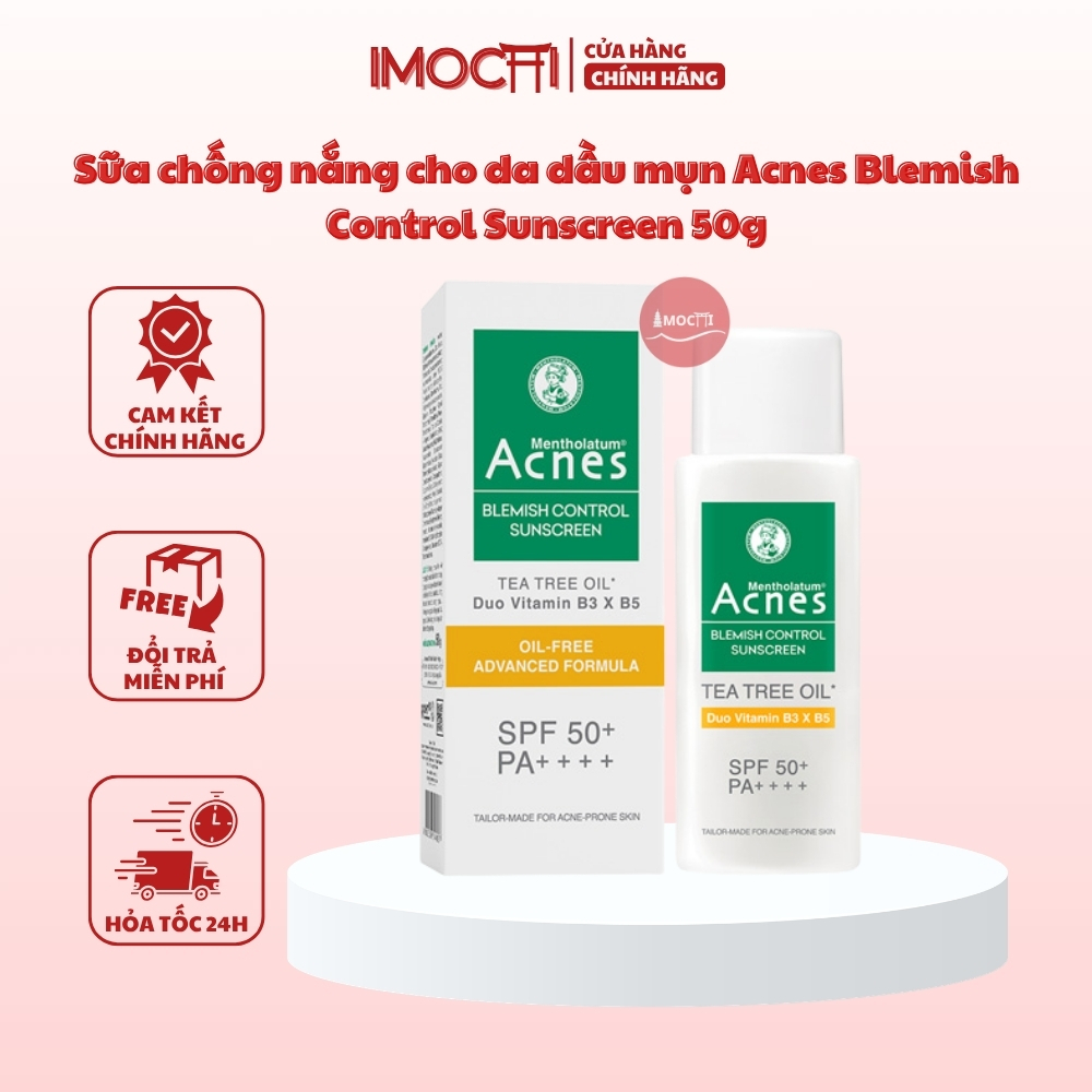 Sữa chống nắng cho da dầu mụn Acnes Blemish Control Sunscreen White Conc 50g