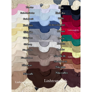 Yếm tròn trơn cho bé 0-3y(Litra shop)