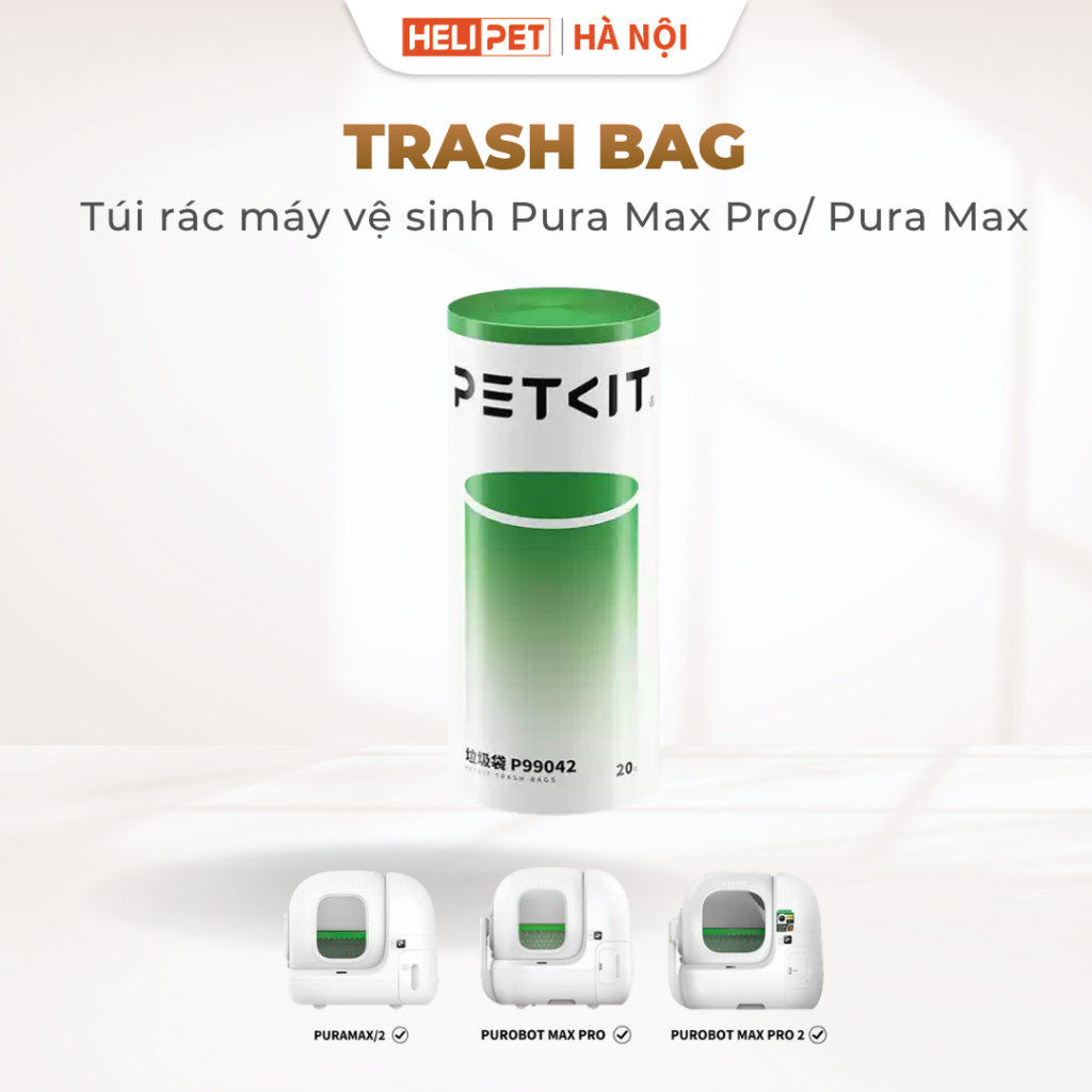 Túi rác PETKIT Dùng Cho Máy Dọn Phân Mèo PETKIT Purobot Max Pro, Pura Max, Pura X
