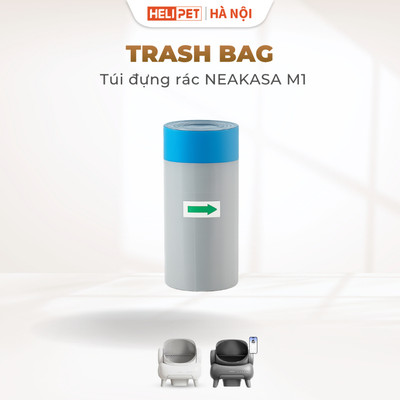 Túi rác máy dọn phân mèo tự động Neakasa M1 - thiết kế túi rác có quai