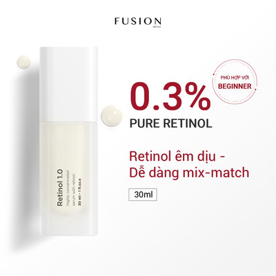 [New Version] Fusion Retinol 0.3%, Tinh chất Retinol Dưỡng Da Săn Chắc & Mịn Màng 30ml